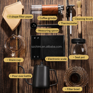 Ensemble de café Portable Camping en plein air Kit cadeau de café combinaison filtre tasse affaires verser sur ensemble de cafetière - Product Image 4