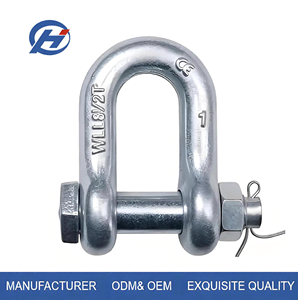 <span class=keywords><strong>Manille</strong></span> en acier allié galvanisé à chaud G2150 US, certifiée ANSI, haute résistance, forgée, résistante à la corrosion, pour levage et exploitation minière - Product Image 1
