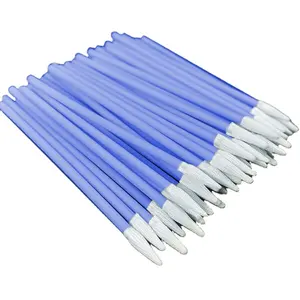 JEJOR Lot de 100 tampons Dacron à pointe pointue en polyester pour salle blanche, nettoyage électronique sans peluches de 74mm