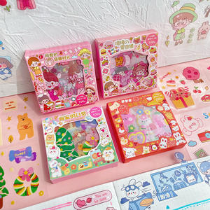 Новые Мультяшные наклейки для девочек, милые водонепроницаемые наклейки для коробок, наклейки для домашних животных, 100 листов - Product Image 3