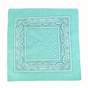 Fashion 18 Colors Paisley Printed Cotton Bandanas Recycled Bandana Square <b>Head</b> <b>Wraps</b> Kerchief Neck Scarf Novelty Cotton Bandanas - Product Image 4