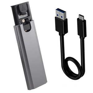 M.2 Protocolo de datos de transferencia dual Caja de disco duro Tipo-C SSD HDD Caja NGFF/NVME Caja de disco duro externo Caja de aleación de aluminio - Product Image 6