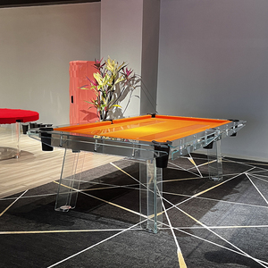 Nouveauté 2026 : Table de billard de luxe moderne de 8 pieds en verre trempé pour intérieur – Ventes flash usine - Product Image 2