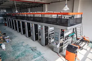 Vendas de máquinas de impressão digital de folha de alumínio rotativa de 6/7/8/9 cores em grande escala
