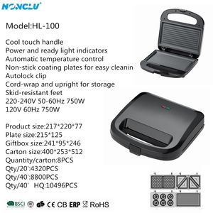 Petit fabricant de sandwich antiadhésif portable avec plaques à gaufres <span class=keywords><strong>Presse</strong></span> à <span class=keywords><strong>panini</strong></span> électrique pour une application domestique pratique pour le petit-déjeuner - Product Image 2