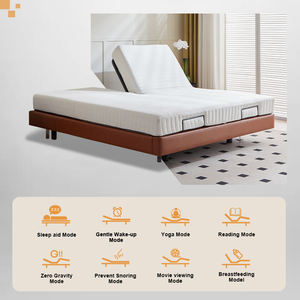 <span class=keywords><strong>Lit</strong></span> intelligent électrique avec <span class=keywords><strong>suspension</strong></span> légère <span class=keywords><strong>Lit</strong></span> domestique multifonctionnel <span class=keywords><strong>Lit</strong></span> double king-size électrique réglable - Product Image 3