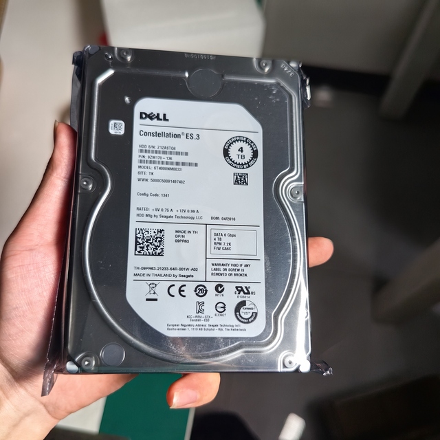 Del 09PR63 4TB 7200RPM ST4000NM0033 3.5 Inch SATA 6Gbps Enterprise Hard Drive