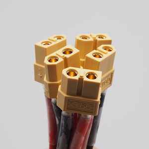 สายเชื่อมต่อหุ้มฉนวน PTFE แบบ 2 ขา JFS XT30 XT60 XT90 ความยาว 300 มม. ชุดสายไฟแบบกำหนดเอง OEM/ODM สำหรับระบบจ่ายไฟโดรน - Product Image 2