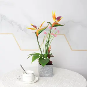 Artificial Potted Plants Calla Lily Bonsai Birds and flowers of paradise For Officer Decoration