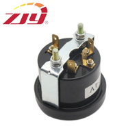 ZJY 174113909443 52mm Voltmeter Universal Baru 12V Rentang 0-16Volt Warna Hitam