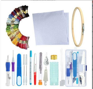 Kit de démarrage points de croix pour débutant, outil de <span class=keywords><strong>broderie</strong></span> à <span class=keywords><strong>la</strong></span> <span class=keywords><strong>main</strong></span>, Crochet - Product Image 3