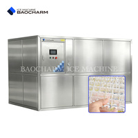 Machine à glaçons modulaire refroidie par eau BAOCHARM 5T/jour avec ligne automatique pour température ambiante élevée