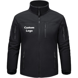 Áo khoác mềm mại chống nước chiến thuật nam, bán buôn, tùy chỉnh, có khóa kéo toàn thân, lót lông cừu, in logo, thích hợp cho đi bộ đường dài và cắm trại - Product Image 4