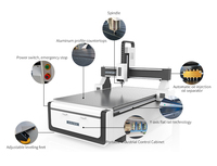 Máquina Router CNC Xunke de Fácil Operación 1325 1530 2040, Sistema DHTN de 3 Ejes, Motor Paso a Paso para PVC, MDF y Madera, Eje Único