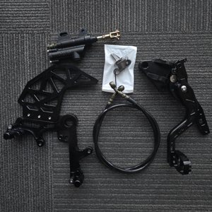 Freno Trasero Ultra Bee <span class=keywords><strong>de</strong></span> Doble Caliper con Montaje Izquierdo, Kit Completo <span class=keywords><strong>de</strong></span> Alto Rendimiento Atornillable <span class=keywords><strong>de</strong></span> Aluminio 7075 con Protector para Surron Talaria - Product Image 2