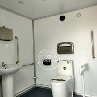 Remorque de toilette de luxe ADA Remorque de toilette portable pour handicapés de salle de bain populaire à vendre