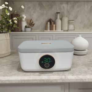 Smart Rechargeable Insulated Heated <b>Lunch</b> <b>Box</b> Set for <b>Kids</b> Digital LED Display 1L Capacity Leakproof USB Battery for Office - Product Image 4