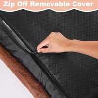 Coussin de luxe moderne et imperméable pour cage à chien, base antidérapante et oreiller pour petits chiens et chats