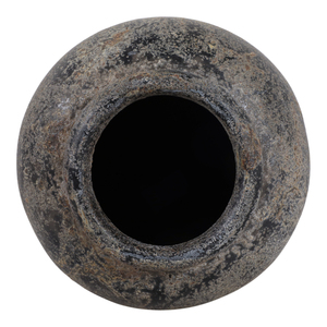 Vaso moderno in terracotta con texture spazzolata e forme arrotondate per l'arredamento del soggiorno, della camera da letto e come complemento d'arredo. - Product Image 6