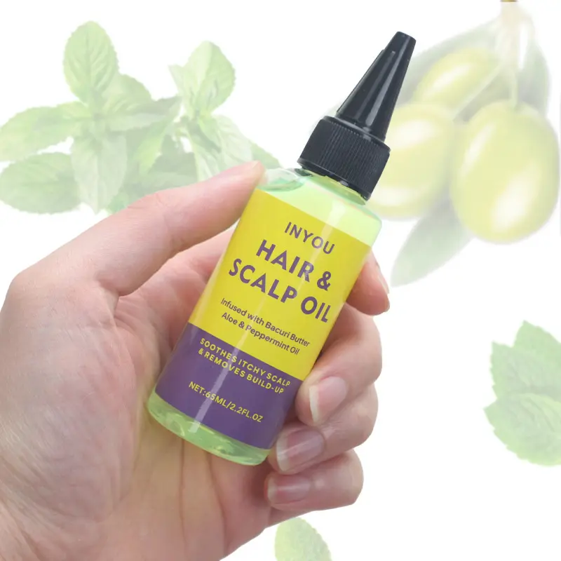 Private Label 100% natürliches organisches pflegendes Haar Kopfhaut öl Haarwuchs öl Serum