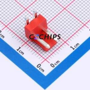 ZX-VH3.96-2PWZ-R Wire-to-Board Pin Header Bent Lead Through Hole,P=3.96mm Connector 1x2P 3.96mm Right Angle Insert VH - Product Image 1