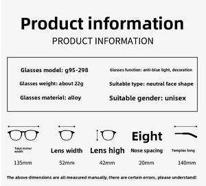 Nouvelles Montures de Lunettes Tendance en Métal Incrusté de Diamants pour Femme, Verres Photochromiques Anti-Lumière Bleue au Style affirmé - Product Image 2