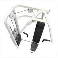 Machine de presse pectorale à retour inversé certifiée CE pour le dos et les bras, construction en acier éco-durable, sécurité réglable