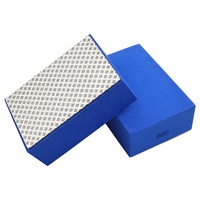 Tampons de ponçage à la main en diamant électrolytique Blocs de polissage en éponge Outil de bloc de meulage abrasif pour le verre de marbre en céramique de granit