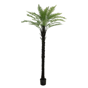 Senmasine 140 ซม.160 ซม.200 ซม.สีเขียวพลาสติก Lraves กระถางพืชตกแต่งบ้านในร่มประดิษฐ์ Fern ต้นไม้ - Product Image 4