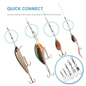 Lot de 50 accessoires de pêche pivotant à baril, équipement de pêche de qualité supérieure, à connexion rapide, seau de leurre de pêche pivotant <span class=keywords><strong>Snap</strong></span> - Product Image 4