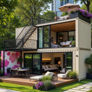 Container Abitativo <span class=keywords><strong>Mobile</strong></span> in Acciaio da 20/40 Piedi, Prefabbricato Modulare per Caffetteria, Ristorante, Negozio Esterno in <span class=keywords><strong>Vendita</strong></span> - Product Image 3