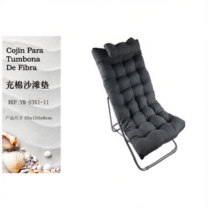 TUMBONA 55*146CM-11 Tappetino da Spiaggia Imbottito in Cotone con Cuscini e Poggiatesta per un Comodo Relax all'Aperto - Product Image 2