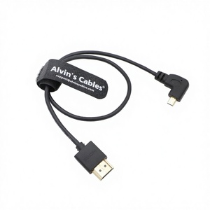 Cable Micro <span class=keywords><strong>HDMI</strong></span> a <span class=keywords><strong>HDMI</strong></span> de Alvin's Cables, 8K60P de Alta Velocidad 2.1 para Sony A7 IV/FX30/ZV-E10, para <span class=keywords><strong>Canon</strong></span> R5C/R5/R6, 45 cm/17.7 pulgadas - Product Image 1