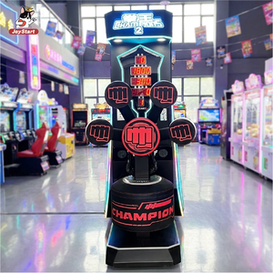 Machine d'arcade de boxe électronique à monnayeur, robuste, en métal, pour entraînement de force, machine de frappe et de coup de pied, pour adultes, 1 an, anglais - Product Image 1