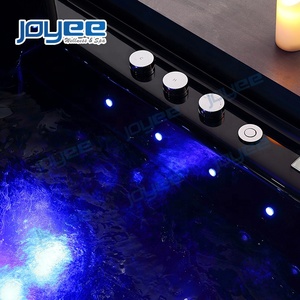 JOYEE Good Price Massage Spa Big Waterfall Hot Tub LED <strong>Light</strong> Strip Skirt <strong>Bathtub</strong> <strong>for</strong> 2-4 People Family Use Tub - Product Image 4