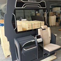 Cloison de tableau de bord pour Mercedes-Benz Sprinter, rideaux latéraux pour TV, sièges et réfrigérateur - Amélioration populaire en plastique de luxe