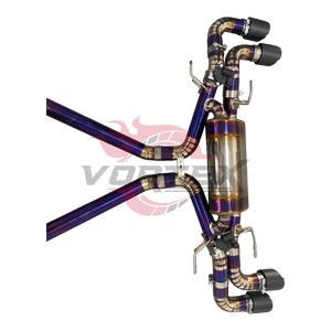 ท่อไอเสียแบบ catback ไทเทเนียมสีม่วงน้ำวนสำหรับ Alfa Romeo Stelvio Quadrifoglio 2.9T valvetronic พร้อมปลายคาร์บอนไฟเบอร์ - Product Image 5