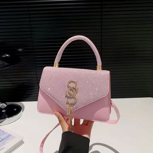 Bolso bandolera tipo cubo pequeño de estilo occidental informal, de gran capacidad, nuevo y a la moda, con colgante de color sólido. - Product Image 6