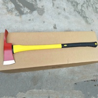 Outil d'équipement de lutte contre les incendies de forêt Hache Pulaski de 3,5 lb avec manche en fibre de verre Hache de pompier
