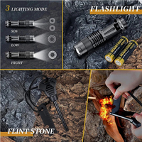 Fourniture d'une trousse de survie 45 en 1 Outils d'équipement de survie tactique EDC Trousses de premiers soins