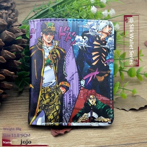 8 Modelli di Portafogli Anime Jojo in PU di Alta Qualità, Portamonete con <span class=keywords><strong>Cerniera</strong></span>, Portafogli in Pelle per <span class=keywords><strong>Uomo</strong></span> - Product Image 4