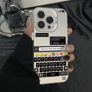 Coque de téléphone portable fantaisie vintage avec clavier pour <span class=keywords><strong>iPhone</strong></span> 16 Plus 17 Air Pro Max, antichoc, protection arrière - Product Image 2
