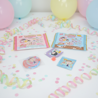 Permen Popping Chibi Maruko Berlisensi IP Kustom Grosir dengan Kotak Permen Mainan Blind Box dan Badge OEM
