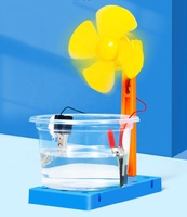 Kit de Materiales para Experimentos Científicos DIY: Tecnología de Ventilador de Generación de Energía con Salmuera, Pequeño Ventilador de Plástico para Niños y Estudiantes