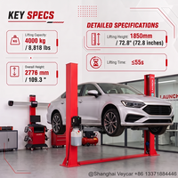 Premium LAUNCH TLT240SB 3.5/4 Ton Patentli Braketli Bayi Tedarikli Garaj Ekipmanı 2 Kolon Araç Lifti AB Servis Merkezleri için