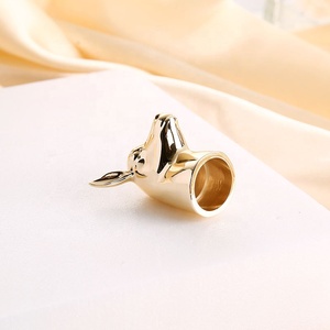 Capuchon de flacon de parfum de luxe 15 mm, couvercle en métal <span class=keywords><strong>argent</strong></span>é ou doré en forme d'animal - Product Image 2