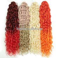 Jessica Hair Deep Wavy Twist Crochet Synthétique Crochet Tresses Ombre BlondeHaute Température Fibre Tressage Air Curl Cheveux En Vrac