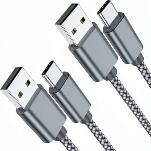 Type-C USB-A Braided Nylon Jacket Data Cable Pure Copper Conductor for Android Phones 3A Fast Charging USB3.0 60W Data Transfer