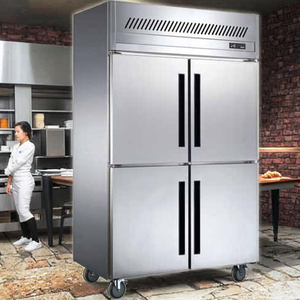 Cuisine commerciale refroidisseur vertical à 4 portes en acier inoxydable 201/304 équipement de réfrigération pour le contrôle du climat de refroidissement de <span class=keywords><strong>la</strong></span> viande - Product Image 1