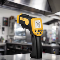 Thermomètre numérique infrarouge de poche personnalisable OEM ODM pour viande de barbecue SWD-126 avec écran LCD, résolution 0,1°C, ABS, IP64, sonde de 1,5 m